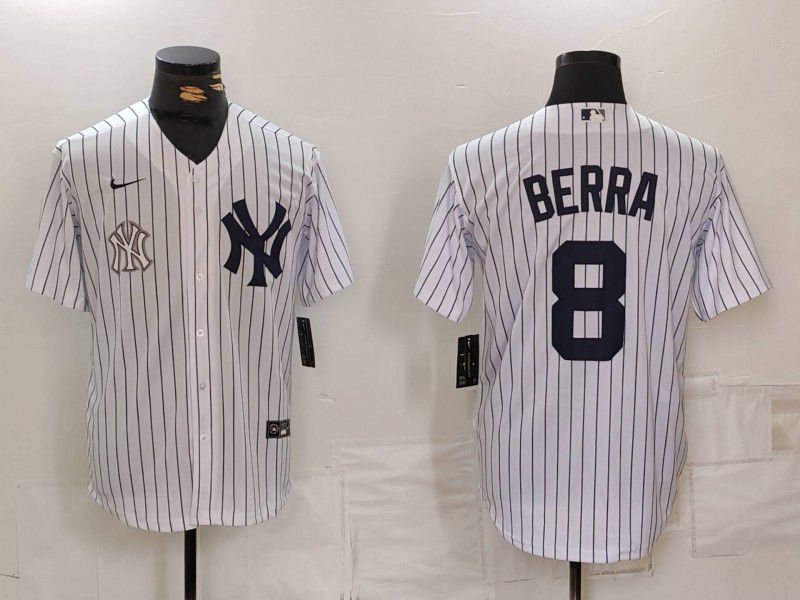 Men New York Yankees #8 Barra White Game 2024 Nike MLB Jersey style 8193